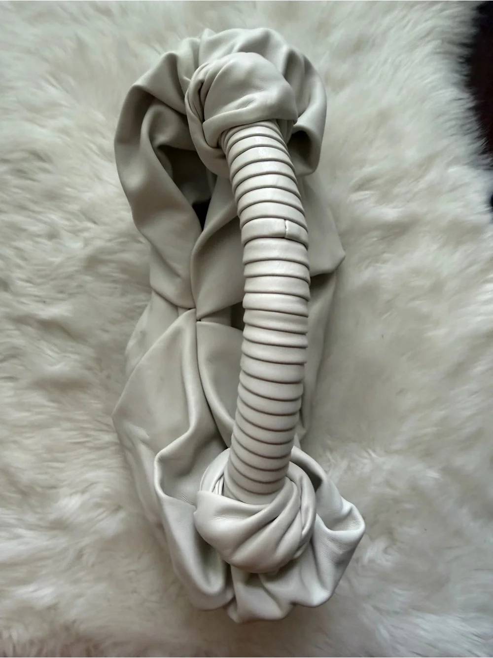 New! Simon Miller Lopsy Cream Knot-Handle Hobo Bag
